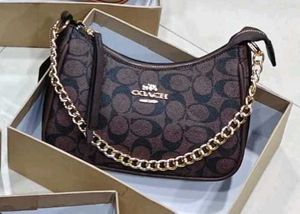 Coach Signature Pattern Shoulder Bag
