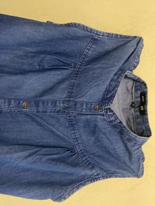 Sleeveless Denim Shirt