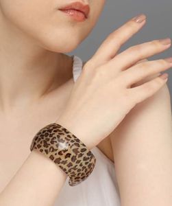 Leopard Print Resin Bangle