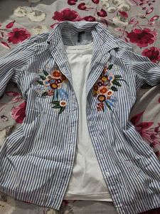 asthetic embroided shirt and tshirt