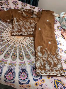 Embroidered Two-Piece Pajama Set