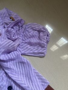 Women's Lilac Chevron top