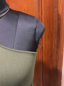 Olive Green Cutout Mini Dress