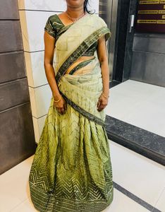 Branded Designer Lehenga And Saree 2 In One