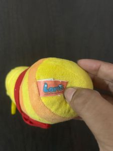 Yellow plush keychain from the animated series