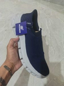 Skechers Navy Slip-On Sneakers