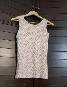 Cute Heart Print Sleeveless Tank Top