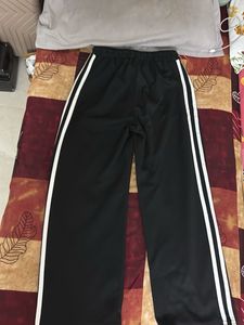 Black Wide Leg Athletic Pants