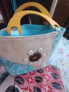 Blue Tote Bag unused