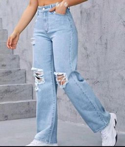 Women's Funky Straight high Waisted Jeans 👖