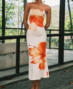 Printed Bodycon Tube Dress