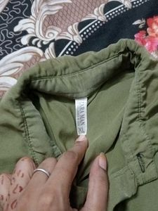 Men's Olive Green Casual Shirt