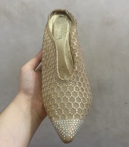 Stunning Embellished Gold Pointed heels (Stelatoes