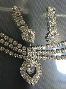 Elegant Rhinestone Necklace &amp; Earring Set