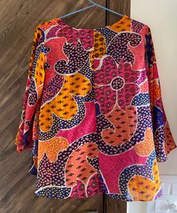 Floral Print Flary Top