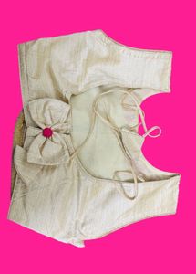 VERSATILE CREAM GOLD HAND WORK BLOUSE