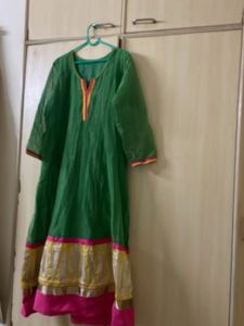 Elegant Green Anarkali Kurti