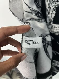Mc Queen Black &amp; White Scarf