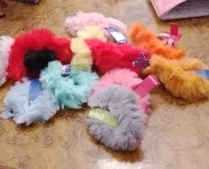 Fluffy Furry Scrunchies - Pack of 10