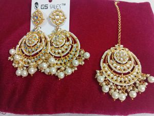 Earrings and Maang Tikka Set