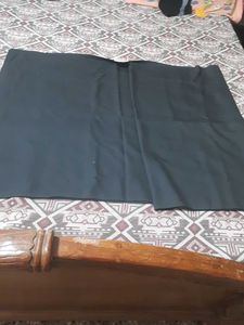 Solid Dark gray Unstitched Fabric by siyara