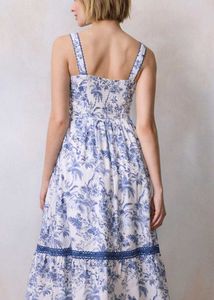 Blue Floral Maxi Dress