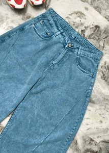 Oversized Wide Leg Light Wash Unisex Jeans