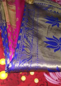 Half&amp; Half Soft Silk Saree
