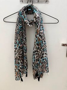 Gothic Leopard Print Scarf