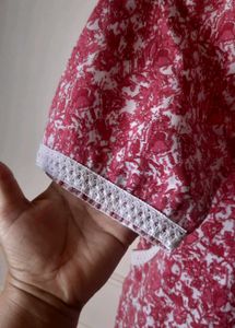Elegant Pink Cord set with Haram Pant