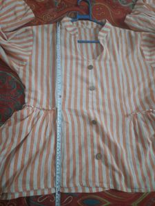 Striped Bell Sleeve Top with freebie tshirt
