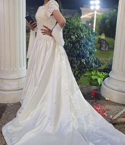 Vintage Satin Wedding Dress
