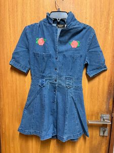 Cute Denim Romper