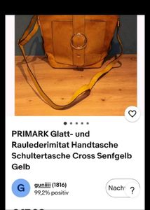 Primark Mustard Yellow Crossbody Bag
