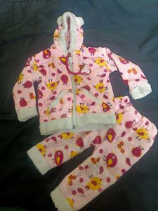 Cute Pink Sweater Pajama Set