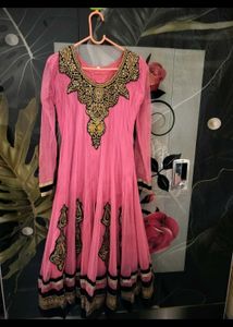Elegant Pink Anarkali Suit ( fixed price)