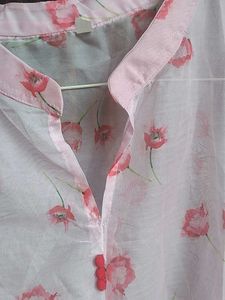 Sheer Floral Print Kurta