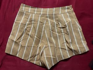 Stylish Striped High-Waist Shorts