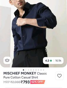Classic Navy Blue formal Shirt