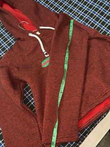 Maroon Hoodie with Logo Detail