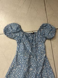Pretty Summer Floral Blue Dress 🩵