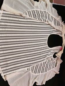 Sheer White shrug