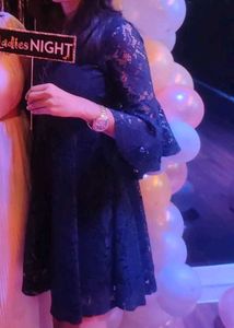 Beautiful Navy Blue Lace Dress