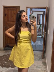 Butter Yellow Tube Dress