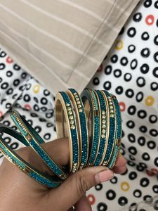 Unused Lac Bangles Indigo Shade