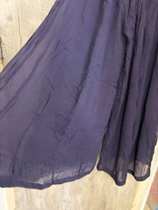 Elegant Purple Kurta with Gold Print and garara