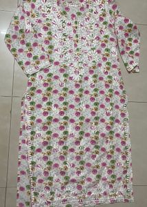 Lucknavi Floral Kurta (xl) price drop