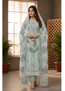 Beautiful Mint Green Kurta Set material