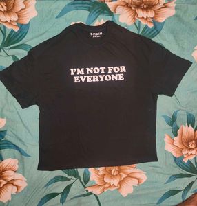 Shein Drop Shoulder Typographic Chest PrintCrew Ts