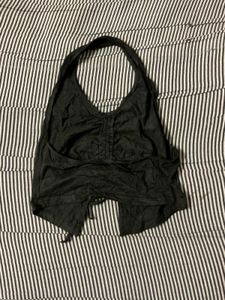 Black Halter Crop Top